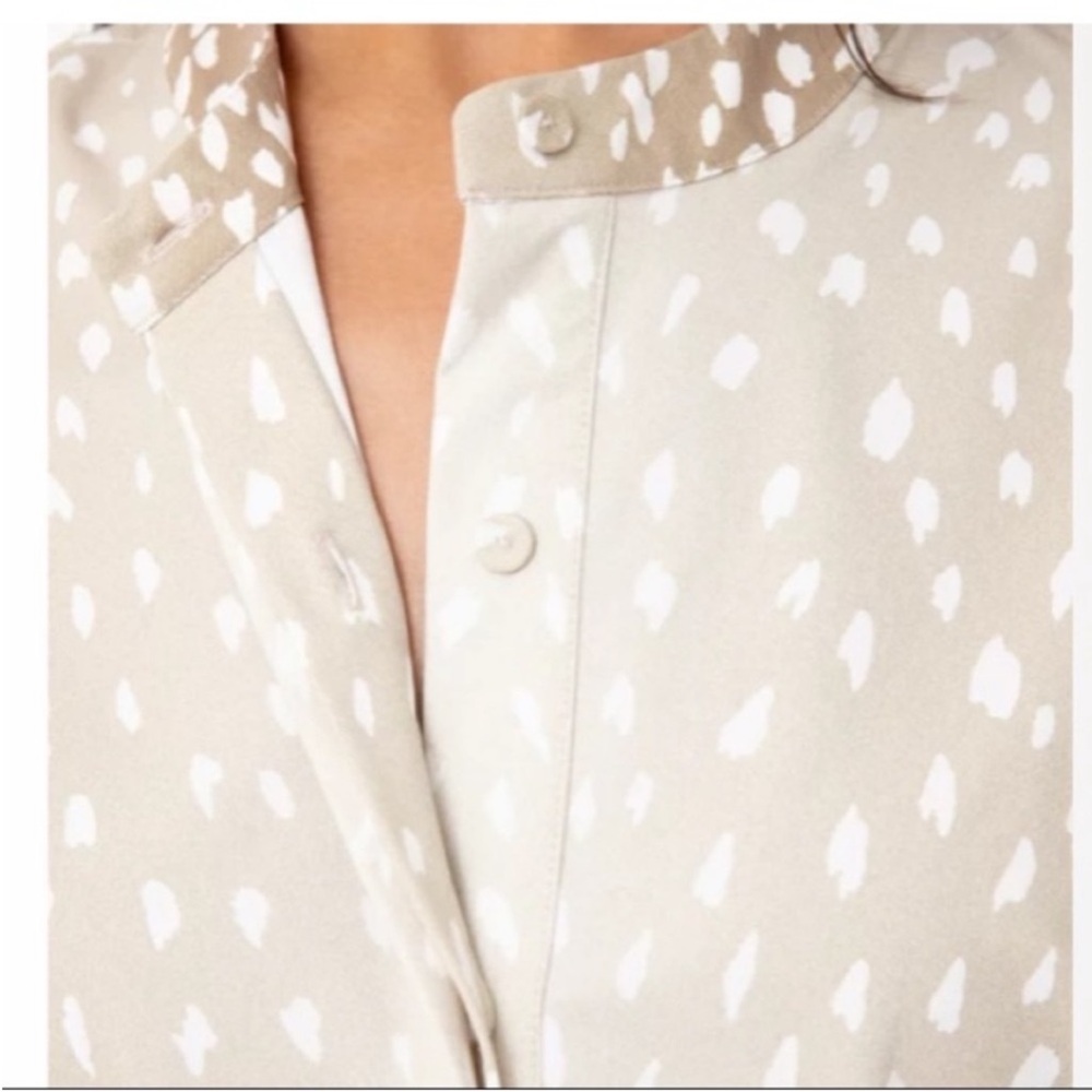 Tuckernuck Antelope Cream Patterned Button-Front … - image 4